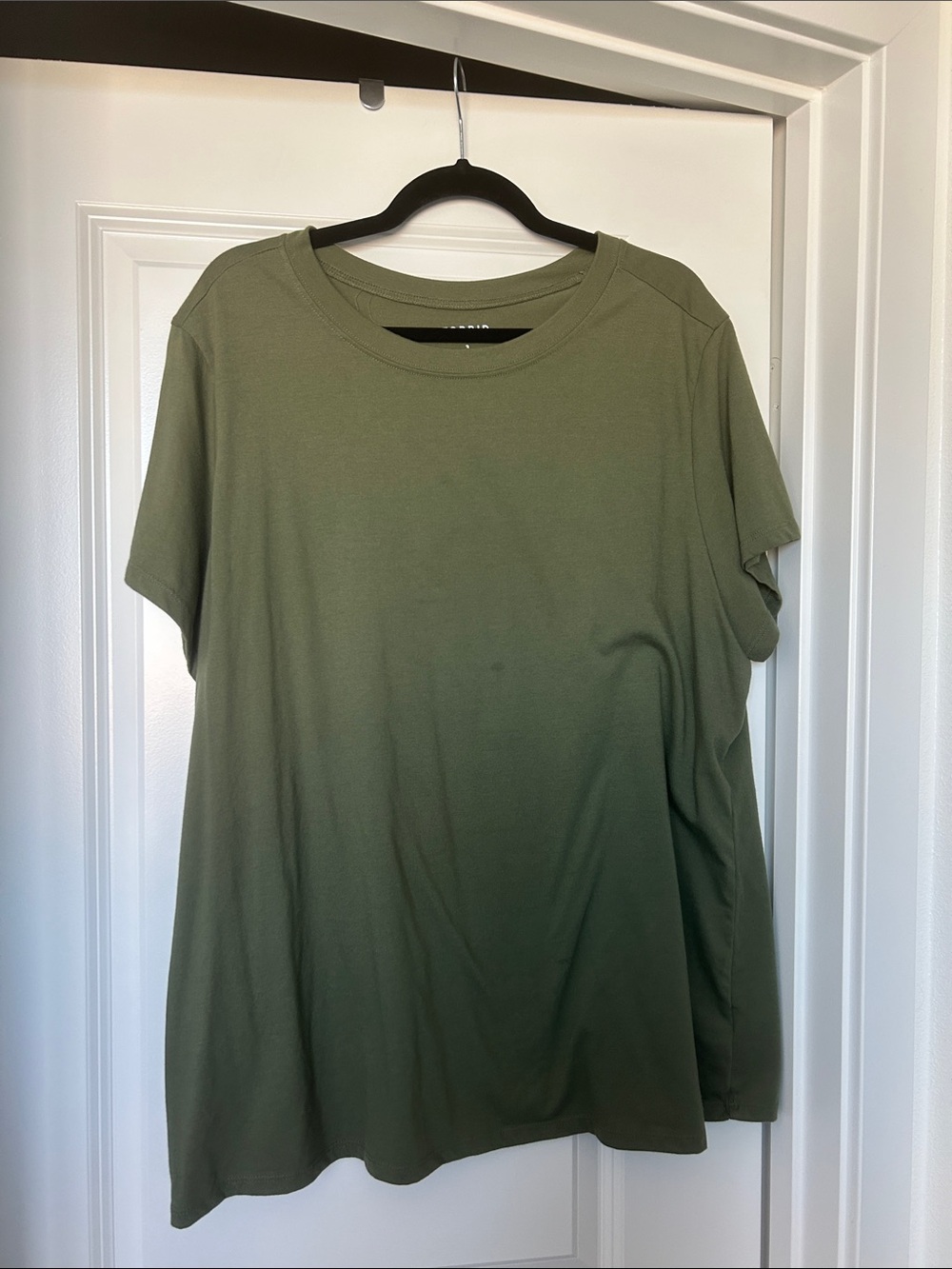 torrid Olive Green Short Sleeve Crewneck Tee